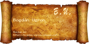 Bogdán Ugron névjegykártya
